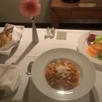 Room service dinner